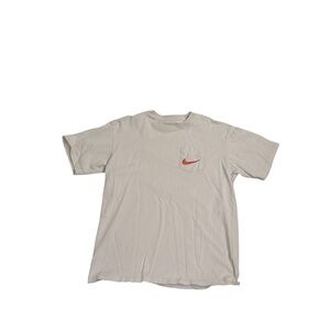 Nike Men's Cream T-Shirt Size Small